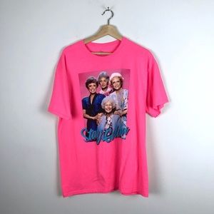 The Golden Girls ABC Studios TShirt Neon Pink NWOT